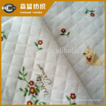 tissu de couche d&#39;air en tricot jacquard de coton et polyester pour vêtements